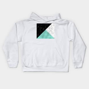 Mint marble III Kids Hoodie